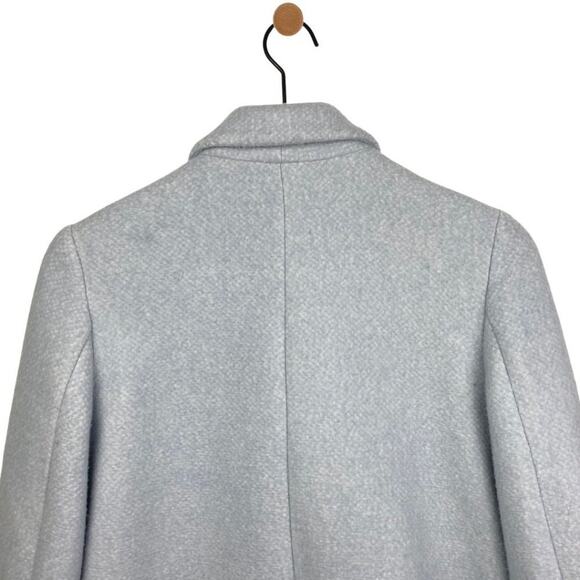 Zara Double Breast Coat Sky Blue XS - Picture 8 of 9